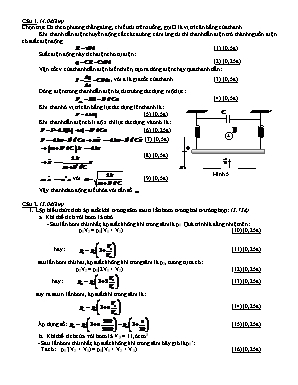 Đáp án đề thi lập đội tuyển dự thi Quốc gia môn Vật lý Lớp 12 - Vòng 1 - Năm học 2015-2016 - Sở giáo dục và đào tạo Đăk Lăk